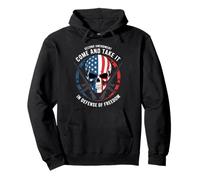 Crâne Patriotique et fusils - in Defense of Freedom 2A USA Sweat à Capuche