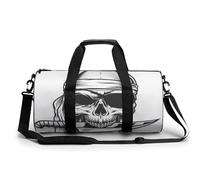 Crâne Pirate Noir Sac De Sport Gym Sac De Voyage Sac W nd Duffel Bag pour Camping Randonnée Voyage 45x23x23cm