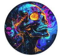 Crâne Puzzle 1000 Pièces Adultes Et Enfants Dès 14 Ans Fantastique Gothique Puzzle Classique Jouets Défi Éducatifs Détente Collection 1000pcs (67.5x67.5cm)