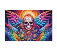 Crâne Puzzles Adulte - Puzzle en Bois 1000 Pièces - Challenge - Adultes Et EnfFourmis Dès 12 Ans （75×50cm）