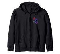 Crâne Rose Illustration Dark Esthétique Gothique Floral Sweat à Capuche