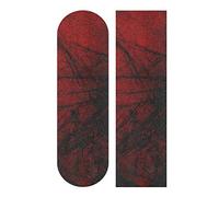 Crâne Rouge Grip de Skateboard Bande Grip Antidérapante,Auto-adhésif Griptape de Longboard,sans Bulles,Peut êTre Coupé(84 * 23cm 1pcs)