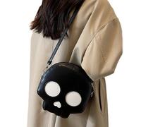 Crâne - Sac, croix squelette - Sac cadavre - Sac bandoulière gothique réglable pour un look minuscule du sac squelette, son immense intérieur offre beaucoup d'espace pour vos besoins quotidiens