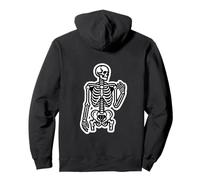 Crâne squelette effrayant gothique Halloween Vaudou Maison hantée Sweat à Capuche