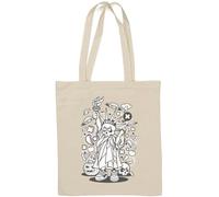 Crâne Statue de la Liberté UFO Attaque Drôle USA Art Naturel Coton Tote Bag Blanc