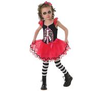 Crâne Tutu Déguisement Enfants Jour De The Dead Fille Squelette Costume