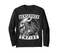 Crâne Viking Vieilli Berserker Empire sur Le Devant Manche Longue