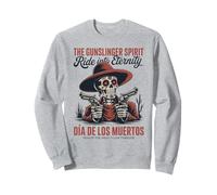 Crâne Western Gunslinger Ride Into Eternity Sweatshirt