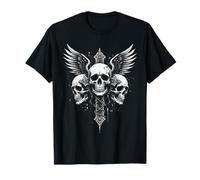 Crânes Audacieux avec Ailes et Poignard T-Shirt