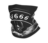 Crânes De Démons 666 Magie Gothique Mystique Satan Enfer Noir Unisexe Headwrap Microfibre Balaclava Respirant Echarpe Gaiter pour Sports Yoga Motorcycle