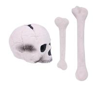 Crânes en céramique pour brasier, jeu de crânes pour brasero | Puits de feu de crâne d'Halloween - Puits de feu réutilisables, Simulation Crâne d'horreur brûlant, Crâne humain