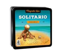 Cranio Creations Magnetic Line, Solitaire - Un Grand Classique en Version Poche et magnétique - Jeu Solitaire - 5 Minutes - Jeu pour familles et Amis - À partir de 6 Ans - Édition en Langue Italienne