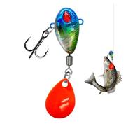 Crank Bait Leurres rotatifs avec hameçon pour eau salée, pour perche, fleuve, mer, eau douce lac