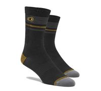 Crank Brothers Icon Chaussettes de VTT Noir/Or/Gris S/M, Multicolore, 38-42 Mixt