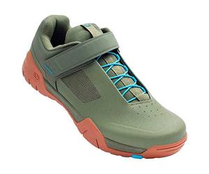 Crank Brothers Mixte Mallet-e Speed Lace Chaussures de Cyclisme, Gomme Verte et Bleue, 38 EU
