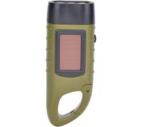 Crank Flashlight,Abs Plastic Solar Crank Flashlight Emergency Led Flashlight For Outdoor Climbing Camping.[H51]