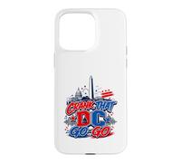 Crank That Go-Go Washington DC Music Vintage Rouge/Bleu Coque pour iPhone 15 Pro Max