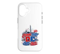 Crank That Go-Go Washington DC Music Vintage Rouge/Bleu Coque pour iPhone 16