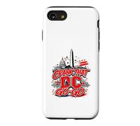 Crank That Go-Go Washington DC Music Vintage Rouge/Bleu Coque pour iPhone SE (2020) / 7/8