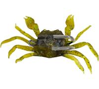 Cranka Leurre Crabe Appât Crabe - Appât souple 3D avec hameçon pointu double hameçon - Piège à crabe 3D pour la pêche en mer - Accessoire de pêche en eau salée (vert)