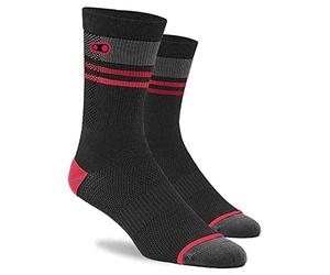 Crankbrothers Chaussettes Icon, rouge/gris, L/XL, noir/rouge/gris, taille unique