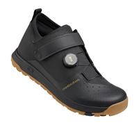 Crankbrothers Chaussures Stamp Trail BOA - Noir/Or/Semelle Marron - 8 US / 41 EU