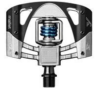 Crankbrothers Pédales Mallet 3 – Brut-Noir, ressort bleu