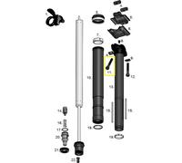 Crankbrothers Highline Screw vis de selle, arrière, M6x41mm, 5 Hex