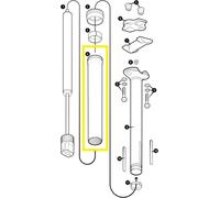 Crankbrothers Highline XC/Gravel Body corps à 2 clés, 27.2mm, 80mm, longueur 380mm