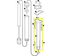 Crankbrothers Highline XC/Gravel Quill Assembly Unité de tige, 27.2mm, 60mm, 270/360mm de longueur