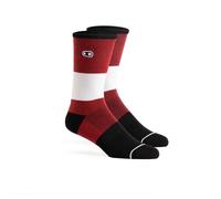 Crankbrothers Icon MTB Casual Chaussettes Mixte Taille unique Rouge/Noir/Blanc