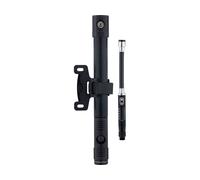 crankbrothers Mini pompe à grand volume Klic avec adaptateur CO2 et manomètre noir
