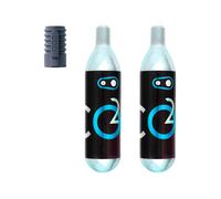 Paire de cartouches co2 crankbrothers 20g avec percuteur klick co2