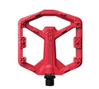 Crankbrothers Stamp 0 Pédales Plates pour VTT et BMX, Corps Composite léger, Grip amélioré avec 12 Broches, Rouge, Taille S