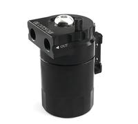 Crankcase Ventilation System Kit récupérateur d'huile, réservoir universel en aluminium de 300 ml avec filtre à air, tuyau et autres accessoires(Black)