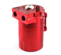 Crankcase Ventilation System Kit récupérateur d'huile, réservoir universel en aluminium de 300 ml avec filtre à air, tuyau et autres accessoires(Red)
