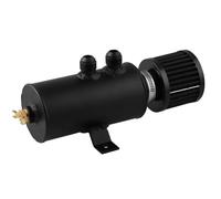 Crankcase Ventilation System Réservoir de récupération d'huile universel pour voiture, 750 ml, avec filtre reniflard, rond en aluminium 10 AN, séparateur d'huile et de gaz(Black)