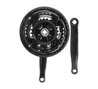 Crankset de vélo de montagne en acier à carbone élevé 24/34/34 / 42T - Chains à 3 vitesses pour la route à vitesse variable et, Prime triple durable avec couvercle de protection