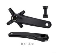 Crankset Vélo pour vtt 170mm Alliage Aluminium Creux Crankset | Axe 24mm chromoly, montage simplifié, maintenance réduite, compatibilité 68/73mm, robuste(Cranks & BB 170mm)