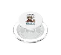 Cranky Cat Coffee No Miracles Morning Humour PopSockets PopGrip pour MagSafe