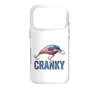 Cranky Leurre de pêche Drapeau USA Patriotique Pêcheur américain Coque pour iPhone 17 Pro