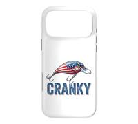 Cranky Leurre de pêche Drapeau USA Patriotique Pêcheur américain Coque pour iPhone 17 Pro Max