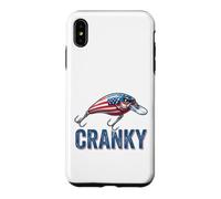Cranky Leurre de pêche Drapeau USA Patriotique Pêcheur américain Coque pour iPhone XS Max