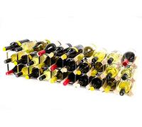 Cranville wine racks Classique 20/30 Armoire de Bouteilles Haut Bois de pin et Le vin en métal galvanisé en Rack prêt assemblé