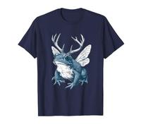 Crapaud à Bois Fairycore avec Moth Grunge Aesthetic Asul T-Shirt
