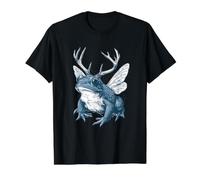 Crapaud à Bois Fairycore avec Moth Grunge Aesthetic Asul T-Shirt Graphique avec Valeur