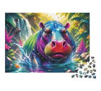 Crapaud Cascade Jungle Puzzle, 1000 Pièces pour Adultes Haute Qualité