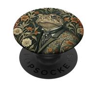 Crapaud distingué en Tenue de soirée Vintage Woodland PopSockets PopGrip Adhésif