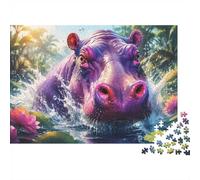 Crapaud Eau Nénuphar Puzzle, 1000 Pièces pour Adultes Haute Qualité