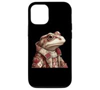 Crapaud Patchwork fantaisiste dans Un Manteau Vintage Coque pour iPhone 12/12 Pro